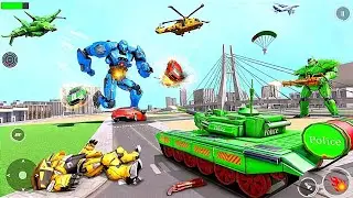 POLICE TANK ROBOT TRANSFORM 3D GAMES #3 - ANDROID GAMEPLAY