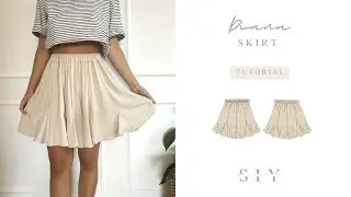 SEW Diana Skirt | sewing tutorial | miniskirt with godets | etsy sewing pattern
