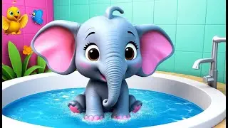 L&rsquo;heure du bain &eacute;claboussant du b&eacute;b&eacute; &eacute;l&eacute;phant | comptine joyeuse du bain pour enfants
