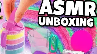 Kinetic Sand Rainbow Cake Unboxing Outdor ASMR