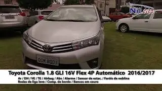 Motores Ofertas: Toyota Corolla 16/17 1.8 GLI Flex Autom&aacute;tico (Nilcar Seminovos)
