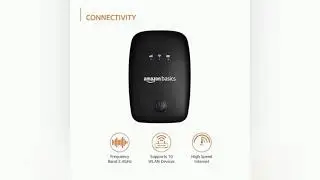 AmazonBasics 4G LTE Wireless Dongle with All SIM Network Support | Plug & Play Data Card Stick with
