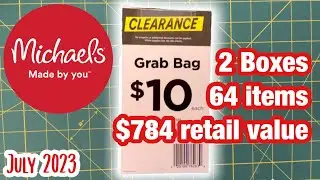 Michaels grab bag unboxing | July 2023