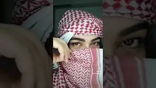 russian girl trying Jordanian style  #jordan #arabic #eyes #habibi