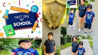 First day of school 😎#@ Adeela&Azeem #International School Lahore