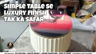 PU Polish on Table