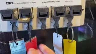 Cobra Key Systems Wallboard in Action | LockingKeyCabinet.com | Automotive Key Control Systems