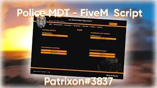 Police MDT | Patrixon#3837 | FiveM Script