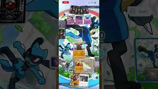 Pok&eacute;mon TCG Pocket battling the Lunala EX & Giratina EX deck - solo step up expert battle guide