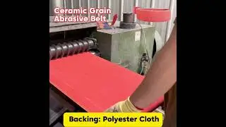 Yihong Ceramic grain abrasive belt: Ceramic abrasive cloth + polyester backing. #factory #grinding