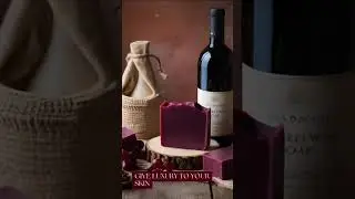 Red Wine Soap 🍷 🍷 🧼 cleanse, hydrate, and glow  ❤️ 💙 💜 #RedWineBeauty #LuxurySkincare #Anti