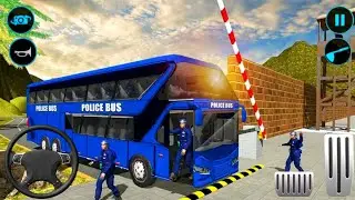 US Police Bus Simulator Game 💥 || Police Bus Driving On ICE  || gameplay 01 || games4Life