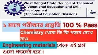 Chemistry suggestion | | Engineering Material - Polytechnic exam preparation in 1 month