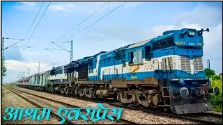 LEGENDARY ASHRAM EXPRESS WITH TWINS ABR ALCO ARRIVAL PATAUDI ROAD RAILWAY STATION