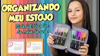 ORGANIZANDO MEU ESTOJO - MATERIAL ESCOLAR DO  MEIO DO ANO