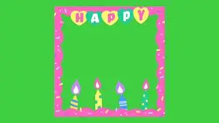 Happy Birth Day | Green Screen | Moving Background | Motion Background | Copyright Free