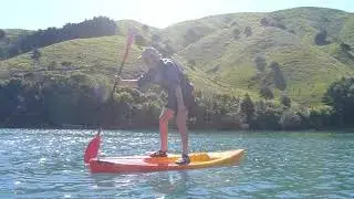 What happens when you try to use a sit on kayak as a stand up paddle board?