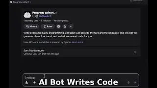 No-Code AI Bot That Writes Code in Any Programming Language