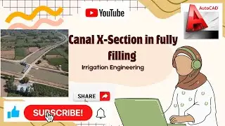 CANAL X-SECTION IN FULLY FILLING RMC ENGG DRAWING