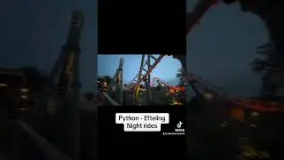 Python at night- @efteling  - #Python #rollercoaster #themepark #coaster #efteling #efteling_de