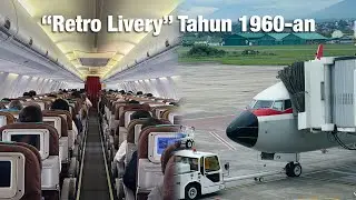 Naik PESAWAT RETRO Garuda Indonesia! Jakarta - Semarang (GA232)