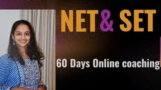 60 ദിവസം കൊണ്ട് NTA NET & SET പാസാവാം.Learners friendly .60 days crash course