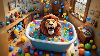 A Lion in My Bathtub?! 🦁🛁 | Fun Kids Story | Imaginative Adventure