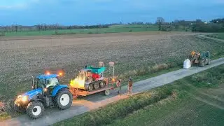 Épandage d'engrais 🌱 / Transmanut / Sulky /  New holland 6070 🔊💨 / Sarl Hérault.