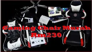 Unboxing kerusi gaming murah dekat shoppe
