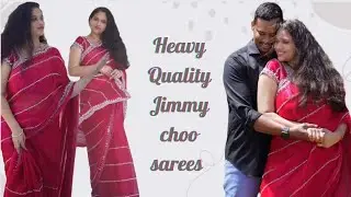 Heavy Quality Jimmy choo sarees #jimmychoo #trendingsarees
