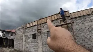 Philippine House Building&nbsp;Step by Step, Build Day 77: Roof Beams Columns