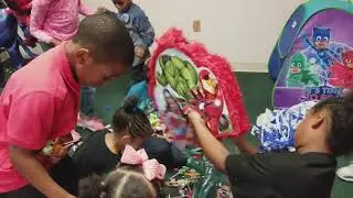 D'Jae and Darian's birthday Pi&ntilde;ata Shenanigans
