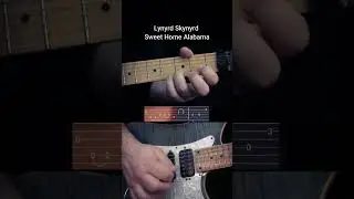 #tutorial  Lynyrd Skynyrd - Sweet Home Alabama Guitar Intro part #guitar #guitarcover