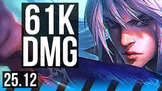 TALON vs TWISTED FATE (MID) | 61k DMG, 20/4/14, Godlike | KR Challenger | 25.12