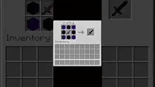 crafting a powerful sword #minecraft #gaming #shorts