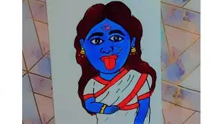 G. R. Art Painting is live!#art#Kali maa drawing#easy drawing Kali##Jay maaKali#Jay Mata Di