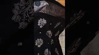 Black Bathari silk with beautiful Silver Border (Rs899+shipping)#sarees #sareefashion #indiansarees