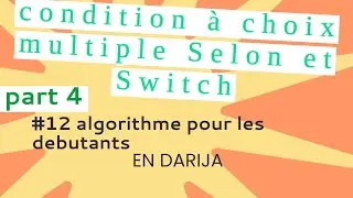 #12  condition à choix multiple Selon et Switch