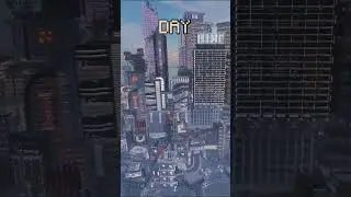 The Most Beautiful Minecraft City &ndash; Day & Night Cinematic Tour 🌆✨ #Shorts