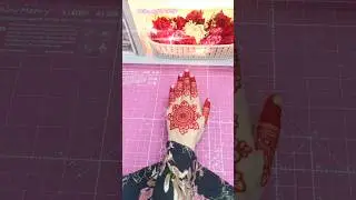 Stylish Mehndi Design 💕😍 | This Red Cone Mehndi Stole Everyone&rsquo;s Heart ❤️🔥#shorts #mehndi #viral