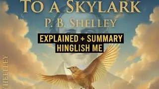 To a Skylark by P. B. Shelley | Full Explanation in Hindi–English | UGC NET, MP TET, BA–MA