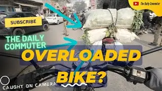 Overloaded Bike Takes Up Car Space! 😲 | Daily Commute Chronicles | Ride 195 | 4K UHD 60FPS