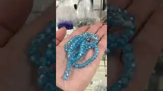 Product Video: Cyan AB Czech Crystal Faceted Rondelle Beads 4mm x 6mm Strand Of 90+ Pieces HA20340
