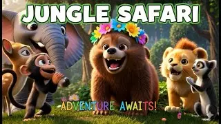 Animal Songs for Kids with Jungle Friends 🦁| Cute Rhymes 🌴