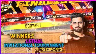 FULL DOMINATION IN LETHAL ESPORTS TOURNAMENT || #TG ESPORTS TABLE TOPPERS || TG-FOZYAJAY