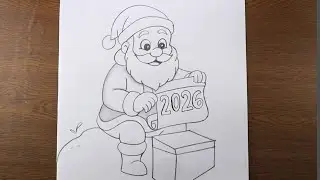 “Santa Claus Drawing | Easy & Cute Santa Claus Drawing for Kids | Christmas Special Art”