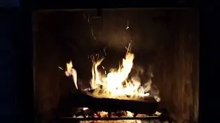 Crackling Fireplace With Relaxing Tropical Steel Drum / Pan Music Music: Trinidad Steel Drums