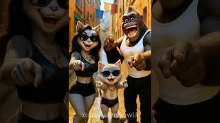 😱 poor monkey, they laughed at him for being too thin 😭😱 #cats #shorts #cat #ai #story #meow