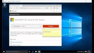 How to install IIS MS WEB server MS FTP server MS SQL Express server 2012 on Windows 10 pro x64