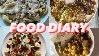 FOOD DIARY 💕| ausgewogen & realistisch | 🍝 Pasta, Salate 🥗, Knoblauch Baguette 🥖 #fooddiary
